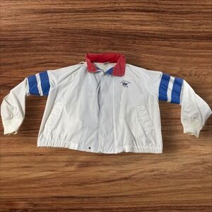 Vintage Birdie by Richard A Leslie Windbreaker Jacket Men's Large White Blue Red